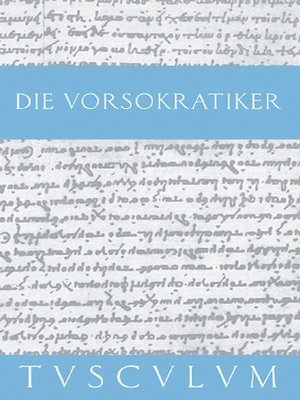 cover image of Die Vorsokratiker 1